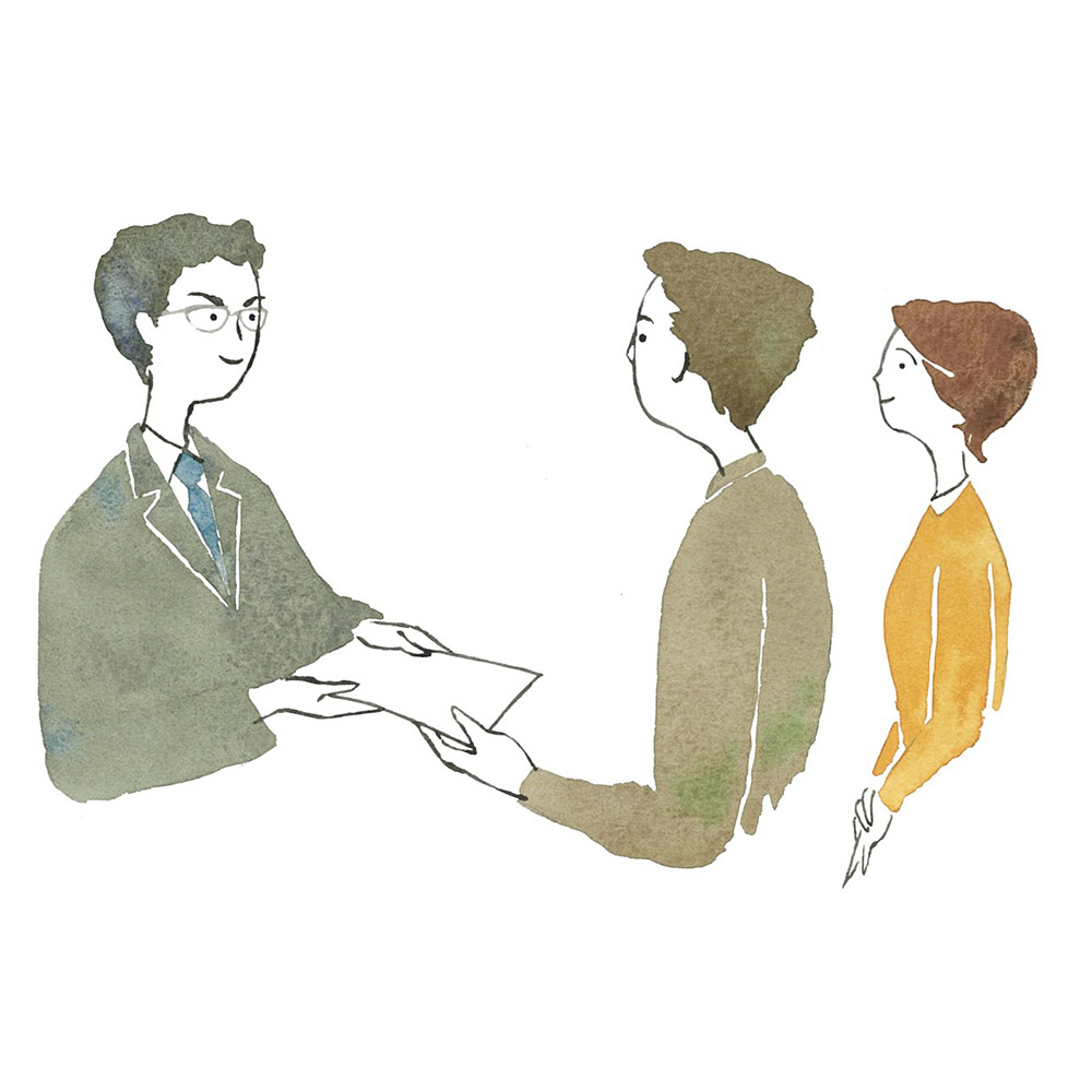 権利書のお渡し、遺産金などをお引き継ぎ